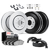 4514-67058 Geospec Brake Rotors w/5000 Advanced Brake Pads/Drums/Shoes & Hardware Kit, 1985-1997 Infiniti/Nissan, Position: Fron