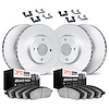 4514-76017 Geospec Brake Rotors w/5000 Advanced Brake Pads Kit & Hardware, 2000-2005 Lexus/Toyota/Scion, Position: Front and Rea - image 1