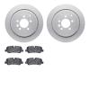 4602-11006 Geospec Brake Rotors w/5000 Euro Ceramic Brake Pads Kit, 2005-2016 Land Rover, Position: Rear - image 1