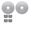 4602-13003 Geospec Brake Rotors w/5000 Euro Ceramic Brake Pads Kit, 2003-2004 Subaru, Position: Rear - image 1