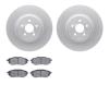 4602-13006 Geospec Brake Rotors w/5000 Euro Ceramic Brake Pads Kit, 2005-2018 Subaru, Position: Front - image 1