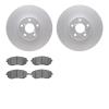 4602-13011 Geospec Brake Rotors w/5000 Euro Ceramic Brake Pads Kit, 2004-2012 Subaru, Position: Front - image 1
