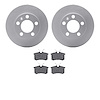 4602-13416 Geospec Brake Rotors w/5000 Euro Ceramic Brake Pads Kit, 1998-2020 Multiple Makes/Models, Position: Rear - image 1
