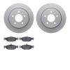 4602-20000 Geospec Brake Rotors w/5000 Euro Ceramic Brake Pads Kit, 1995-1997 Jaguar, Position: Rear - image 1