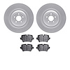 4602-20018 Geospec Brake Rotors w/5000 Euro Ceramic Brake Pads Kit, 2014-2021 Jaguar, Position: Rear - image 1