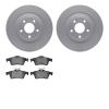 4602-20020 Geospec Brake Rotors w/5000 Euro Ceramic Brake Pads Kit, 2006-2008 Jaguar, Position: Rear - image 1