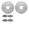 4602-27005 Geospec Brake Rotors w/5000 Euro Ceramic Brake Pads Kit, 1996-1997 Volvo, Position: Rear - image 1