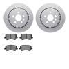 4602-27027 Geospec Brake Rotors w/5000 Euro Ceramic Brake Pads Kit, 2010-2017 Volvo, Position: Rear - image 1