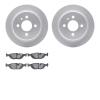 4602-31001 Geospec Brake Rotors w/5000 Euro Ceramic Brake Pads Kit, 1984-1991 BMW, Position: Rear