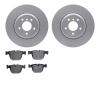 4602-31031 Geospec Brake Rotors w/5000 Euro Ceramic Brake Pads Kit, 2004-2010 BMW, Position: Rear