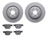 4602-31044 Geospec Brake Rotors w/5000 Euro Ceramic Brake Pads Kit, 2007-2008 BMW, Position: Rear - image 1