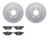 4602-31046 Geospec Brake Rotors w/5000 Euro Ceramic Brake Pads Kit, 2008-2013 BMW, Position: Rear - image 1