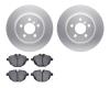 4602-31057 Geospec Brake Rotors w/5000 Euro Ceramic Brake Pads Kit, 2011-2016 BMW, Position: Rear - image 1