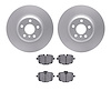 4602-31070 Geospec Brake Rotors w/5000 Euro Ceramic Brake Pads Kit, Fits Select BMW, Position: Rear - image 1