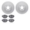 4602-31085 Geospec Brake Rotors w/5000 Euro Ceramic Brake Pads Kit, 2011-2018 BMW, Position: Rear - image 1