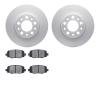 4602-42006 Geospec Brake Rotors w/5000 Euro Ceramic Brake Pads Kit, Fits Select Mopar, Position: Rear - image 1