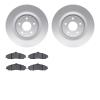 4602-46004 Geospec Brake Rotors w/5000 Euro Ceramic Brake Pads Kit, 2005-2013 GM, Position: Front - image 1