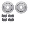 4602-47013 Geospec Brake Rotors w/5000 Euro Ceramic Brake Pads Kit, Fits Select GM, Position: Rear - image 1