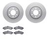 4602-48003 Geospec Brake Rotors w/5000 Euro Ceramic Brake Pads Kit, 2002-2005 GM, Position: Front - image 1