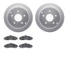 4602-52001 Geospec Brake Rotors w/5000 Euro Ceramic Brake Pads Kit, 2005-2006 GM, Position: Front - image 1
