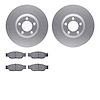 4602-54004 Geospec Brake Rotors w/5000 Euro Ceramic Brake Pads Kit, 2003-2005 Jaguar, Position: Front - image 1
