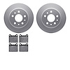 4602-63001 Geospec Brake Rotors w/5000 Euro Ceramic Brake Pads Kit, 1961-1991 Mercedes-Benz, Position: Rear