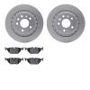 4602-65004 Geospec Brake Rotors w/5000 Euro Ceramic Brake Pads Kit, 2002-2010 GM, Position: Rear - image 1