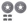 4602-73008 Geospec Brake Rotors w/5000 Euro Ceramic Brake Pads Kit, 2000-2002 Audi/Volkswagen, Position: Rear - image 1