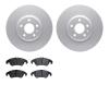 4602-73034 Geospec Brake Rotors w/5000 Euro Ceramic Brake Pads Kit, 2008-2011 Audi/Volkswagen, Position: Front - image 1