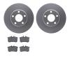 4602-74008 Geospec Brake Rotors w/5000 Euro Ceramic Brake Pads Kit, 2001-2003 Audi/Volkswagen, Position: Rear - image 1