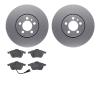 4602-74010 Geospec Brake Rotors w/5000 Euro Ceramic Brake Pads Kit, 1999-2010 Audi/Volkswagen, Position: Front - image 1