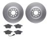 4602-74012 Geospec Brake Rotors w/5000 Euro Ceramic Brake Pads Kit, 2000-2006 Audi/Volkswagen, Position: Front - image 1