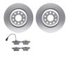 4602-74022 Geospec Brake Rotors w/5000 Euro Ceramic Brake Pads Kit, Fits Select Audi/Volkswagen, Position: Rear - image 1