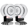 4604-10643 Geospec Brake Rotors w/5000 Euro Ceramic Brake Pads Kit, 2002-2005 GM, Position: Front and Rear - image 1