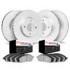 4604-12113 Geospec Brake Rotors w/5000 Euro Ceramic Brake Pads Kit, 2013-2019 Mopar, Position: Front and Rear - image 1