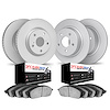 4604-20006 Geospec Brake Rotors w/5000 Euro Ceramic Brake Pads Kit, 2017-2019 Jaguar, Position: Front and Rear - image 1