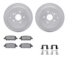 4612-01000 Geospec Brake Rotors w/5000 Euro Ceramic Brake Pads & Hardware, 2009-2017 Suzuki, Position: Rear - image 1