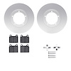 4612-02003 Geospec Brake Rotors w/5000 Euro Ceramic Brake Pads & Hardware, 1978-1983 Porsche, Position: Front