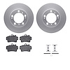 4612-02006 Geospec Brake Rotors w/5000 Euro Ceramic Brake Pads & Hardware, 1997-2004 Porsche, Position: Front - image 1