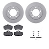 4612-02007 Geospec Brake Rotors w/5000 Euro Ceramic Brake Pads & Hardware, 1997-2004 Porsche, Position: Rear - image 1
