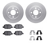 4612-07000 Geospec Brake Rotors w/5000 Euro Ceramic Brake Pads & Hardware, 2009-2019 Mopar, Position: Rear - image 1