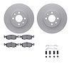 4612-07001 Geospec Brake Rotors w/5000 Euro Ceramic Brake Pads & Hardware, 2012-2019 Mopar, Position: Front - image 1