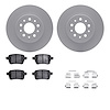 4612-07002 Geospec Brake Rotors w/5000 Euro Ceramic Brake Pads & Hardware, 2014-2019 Mopar, Position: Rear - image 1