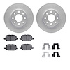 4612-07004 Geospec Brake Rotors w/5000 Euro Ceramic Brake Pads & Hardware, 2013-2019 Mopar, Position: Rear - image 1