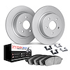 4612-11001 Geospec Brake Rotors w/5000 Euro Ceramic Brake Pads & Hardware, 1994-2004 Land Rover, Position: Rear - image 1