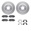 4612-11005 Geospec Brake Rotors w/5000 Euro Ceramic Brake Pads & Hardware, 2005-2009 Land Rover, Position: Front - image 1