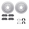 4612-11007 Geospec Brake Rotors w/5000 Euro Ceramic Brake Pads & Hardware, 2010-2013 Land Rover, Position: Rear - image 1