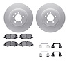 4612-11009 Geospec Brake Rotors w/5000 Euro Ceramic Brake Pads & Hardware, 2010-2017 Land Rover, Position: Front - image 1