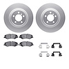 4612-11013 Geospec Brake Rotors w/5000 Euro Ceramic Brake Pads & Hardware, 2010-2012 Land Rover, Position: Front - image 1