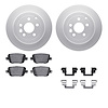 4612-11016 Geospec Brake Rotors w/5000 Euro Ceramic Brake Pads & Hardware, 2008-2012 Land Rover, Position: Rear - image 1
